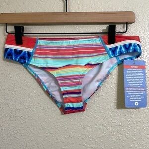 Kuleana striped bikini bottom